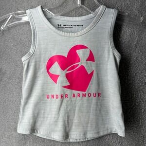 Under Armour Baby Toddler Girl Athletic Tank Top Sleeveless Heart Logo